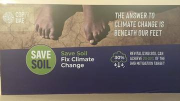 Affiche présente lors de la COP28